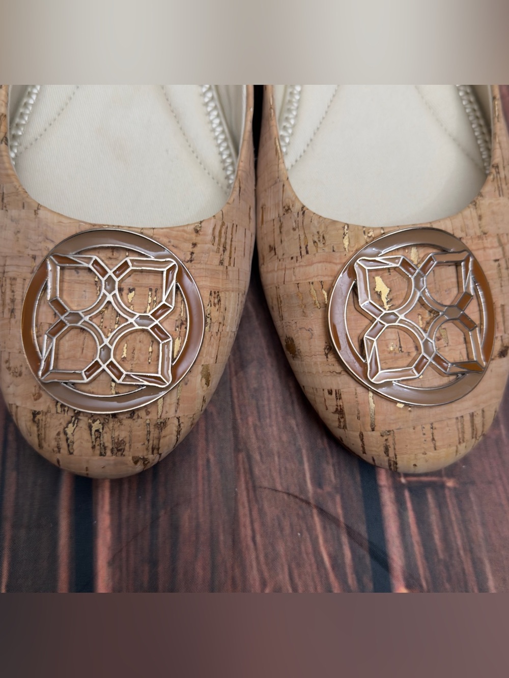 Kelly & Katie Hiliah Cork Medallion Ballet Flat Size 11 - Picture 5 of 16